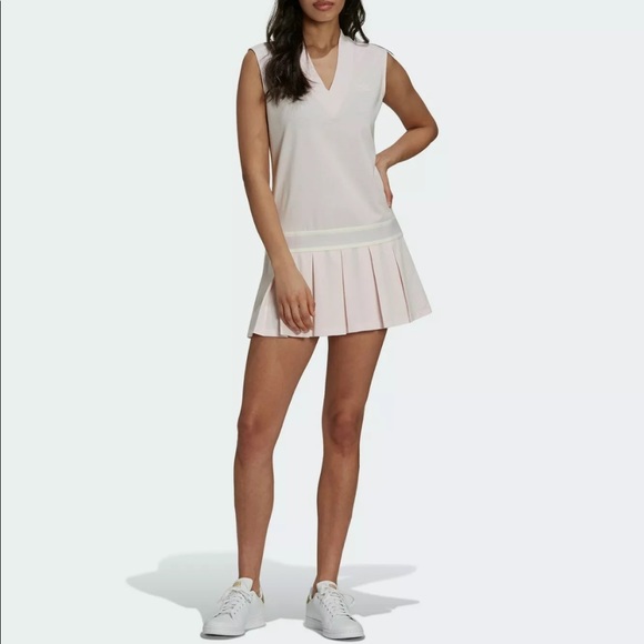 adidas | Dresses | Adidas Luxe Tennis Dress H56443 Pearl Amethyst | Poshmark